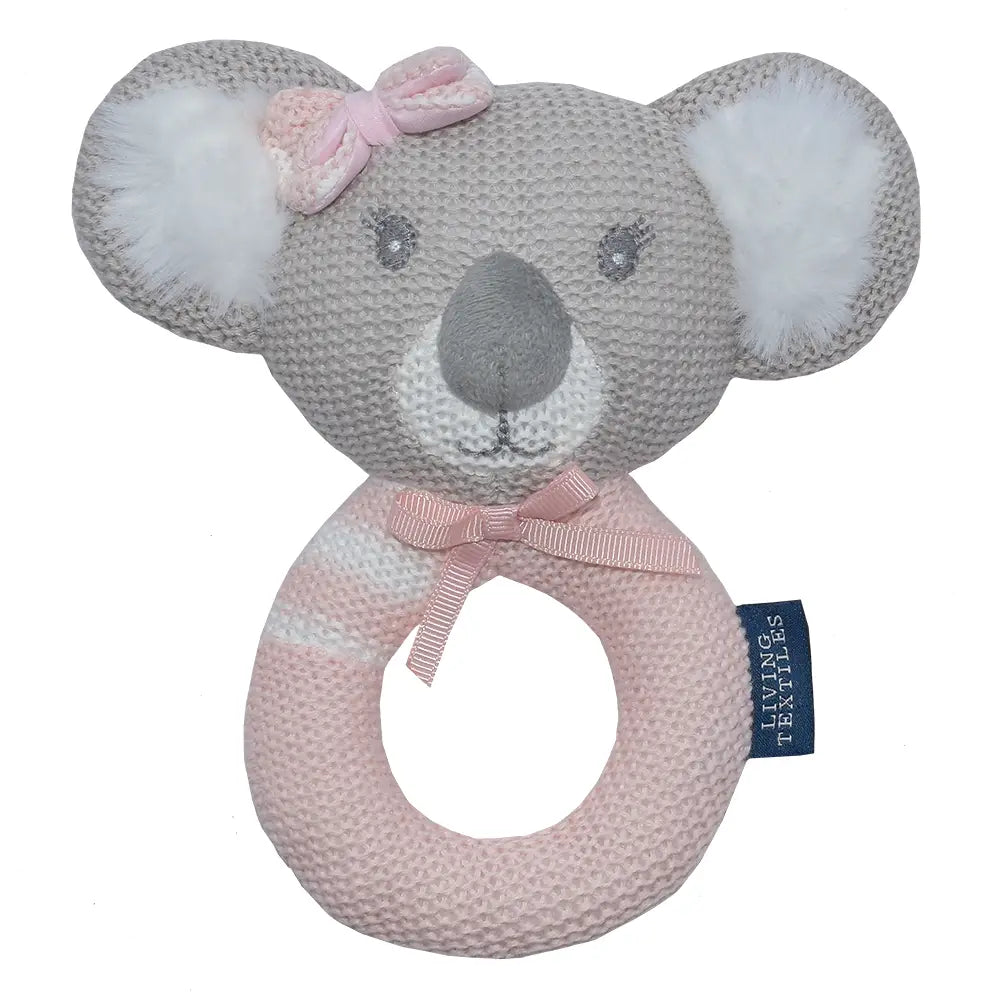 Chloe the Koala Knitted Rattle